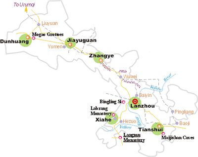 Gansu Tourism Sites