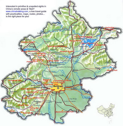 Beijing Travel map