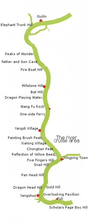 Li River Cruise Route