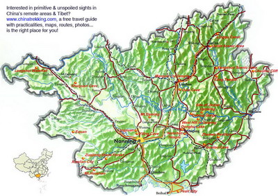 Guangxi Travel Map