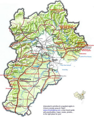 Hebei Travel Map