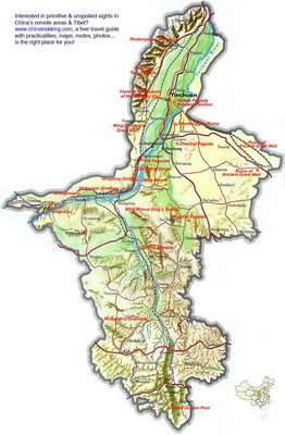 Ningxia Travel Map