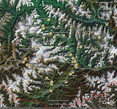 Metok Trekking Map,Tibet