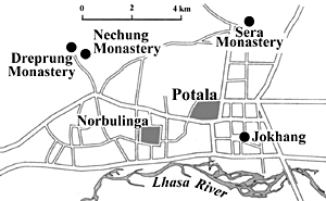 Lhasa City map