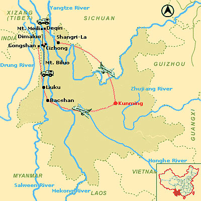 Three Rivers Trekking Map