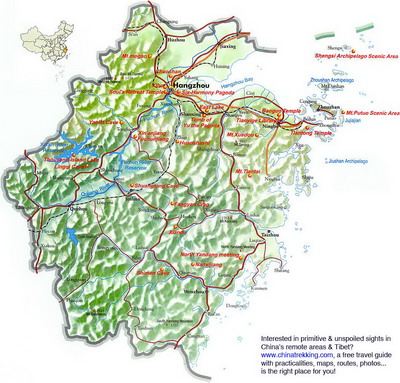 Zhejiang Travel Map