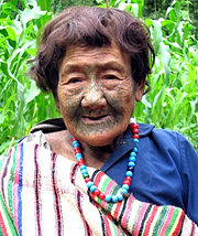 Tattooed Dulong Woman
